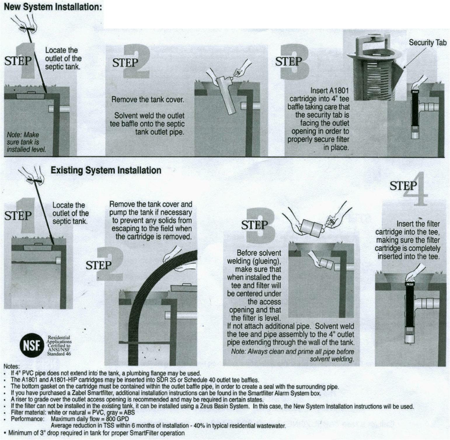 filterInstall Installation instructions for life-time service, non-electric graywater disposal and greywater irrigation recycling filter