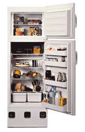 Dometic Servel RGE400K non-electric kerosene powered refrigerator 8 cubic foot rated 