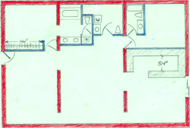 Here's the same three stall earthhome arrangement without the planterbed and with vertical glass.