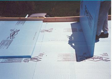 roofdeck3 Three layers of two inch foam interlaced so the seams do not align makes for tightest seal without more caulk
