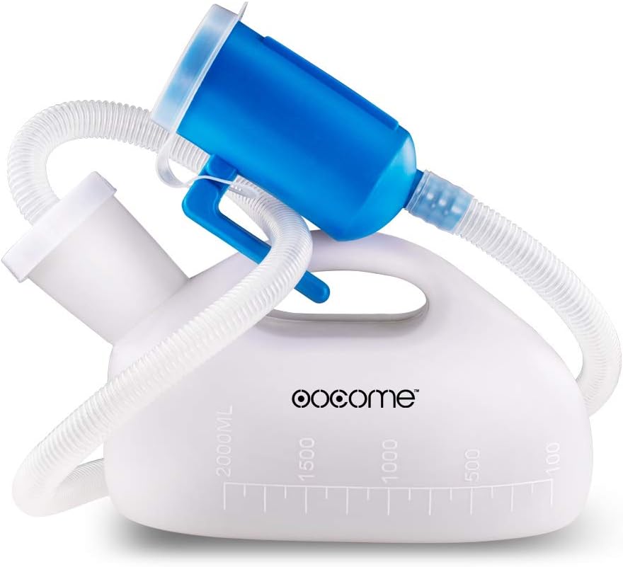 Portable urinal with four foot hose
