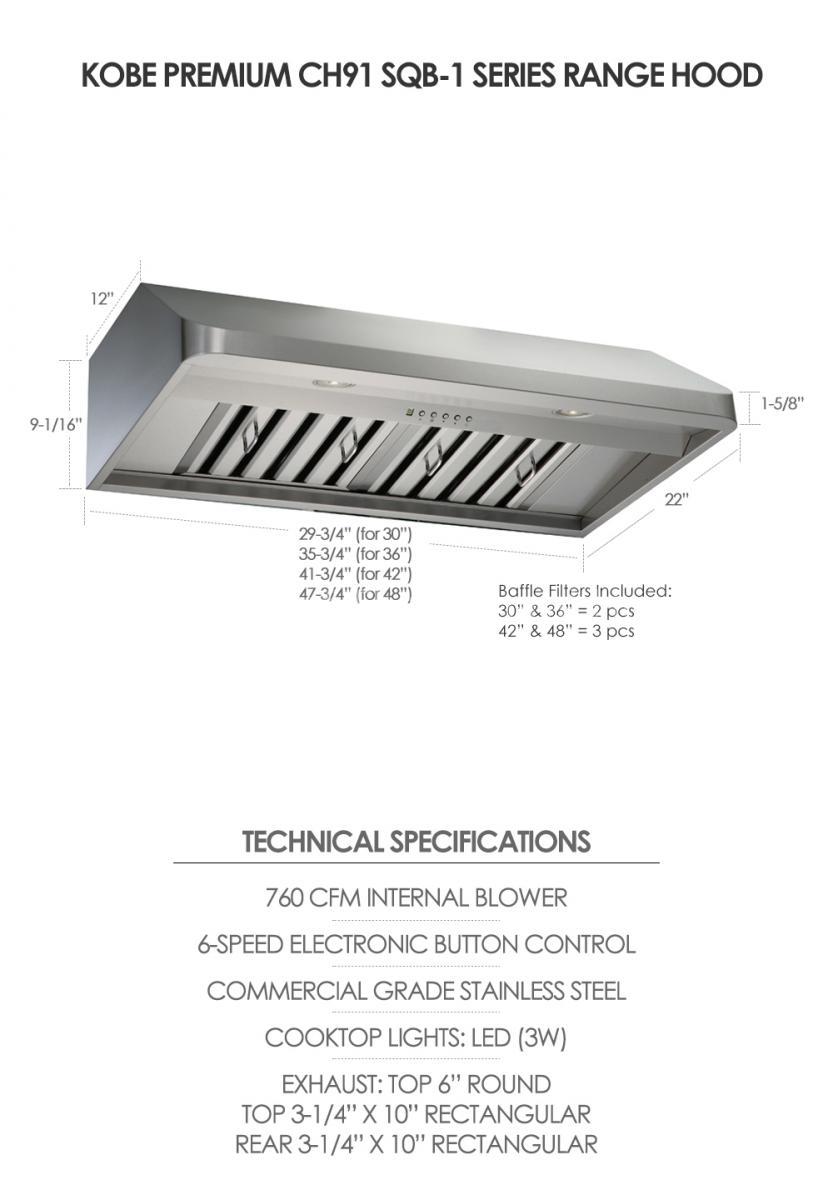 Kobe CH9130SQB1, CH9136SQB1, CH9142SQB1, CH9148SQB1 The Natural Home
